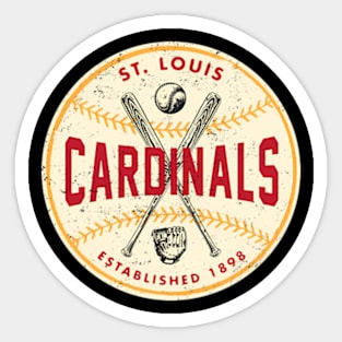 St Louis Cardinals 3 By Buck Originals Sticker